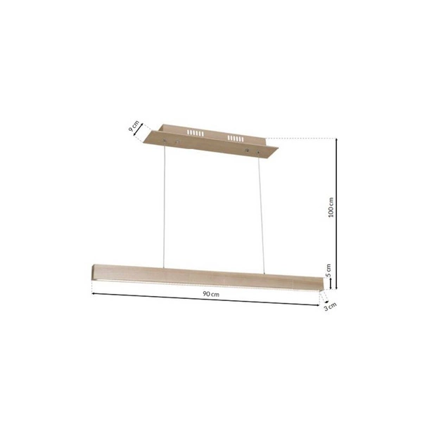 Lampa wisząca TIMBER, naturalne drewno, 18W LED, barwa ciepła 3000K, MLP568