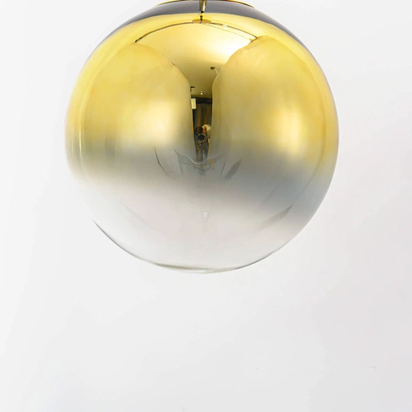 Lampa wisząca szklana kula złota PALLA śr. 30cm