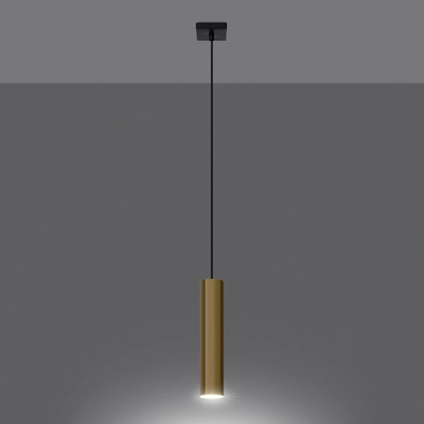 Lampa Wisząca LAGOS 1 złoty połysk