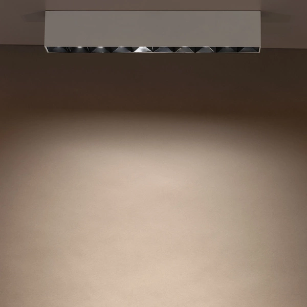 Liniowa oprawa natynkowa MIDI LED 38,5cm 40W ciepła 3000K | biały 10050