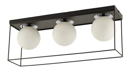 Lampa Sigma AROMA 3 Plafon czarny/srebrny 40708