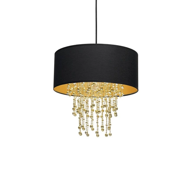 Nowoczesna lampa wisząca ALMERIA BLACK/GOLD 1xE27 MLP6441