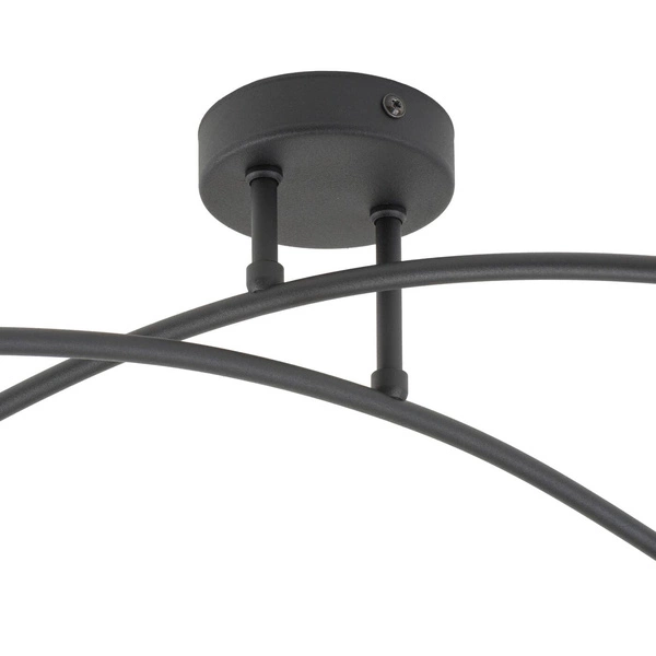 HELIX BLACK LAMPA SUFITOWA 4 PŁ 4687