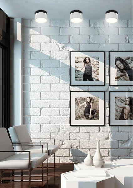 Lampa sufitowa TUBA 2273631 czarno-biała 9W LED, barwa neutralna 4000K, śr. 8,8 cm