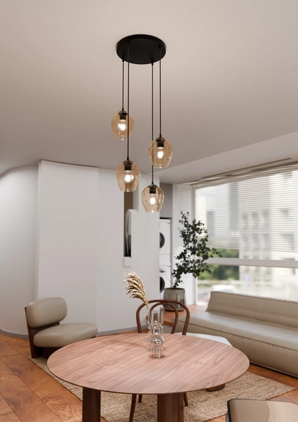 Lampa wisząca Emibig ISTAR 4 BL PREMIUM MIODOWY 681/4PREM