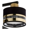 Nowoczesna lampa sufitowa PRO 4 PLAFON czarny/złoty 32145