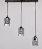 Lampa wisząca FELIS, 33-00149, czarny/dymiony, 3x60W E27