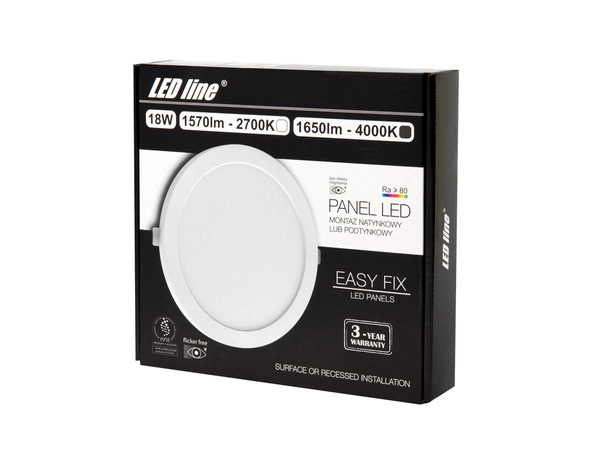 Panel LED line® EasyFix 18W 1650lm 4000K biała dzienna