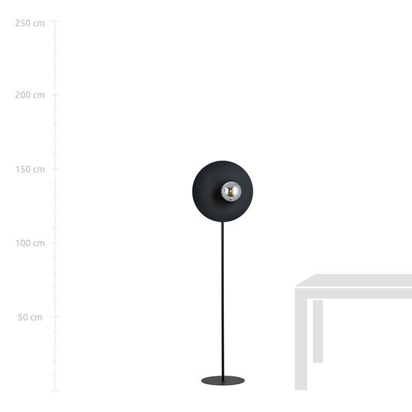 Lampa podłogowa Emibig OSLO LP Czarny/GRAFIT 1186/LP