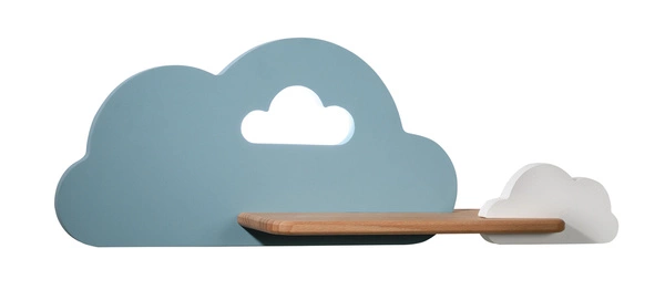 Kinkiet dziecięcy z półką CLOUD 21-33567 niebiesko-biały 5W LED barwa neutralna 4000K