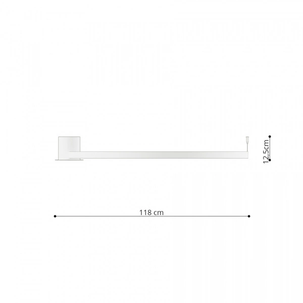 Nowoczesny plafon RIO 110 LED czarny 70W barwa ciepła 3000K TH.134