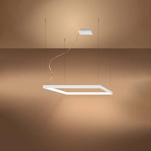 Lampa wisząca NELYA M, biała, 50W LED, barwa ciepła 3000K, TH.147