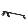 Lampa punktowa natynkowa MONO III 70cm 3xGU10 | czarny/złoty 7767