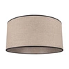 Abażur Cylinder E27 H30 Naturalny Len z czarną wstążką A0025