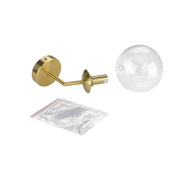 Kinkiet Arette, złoty/transparentny, 1x40W G9