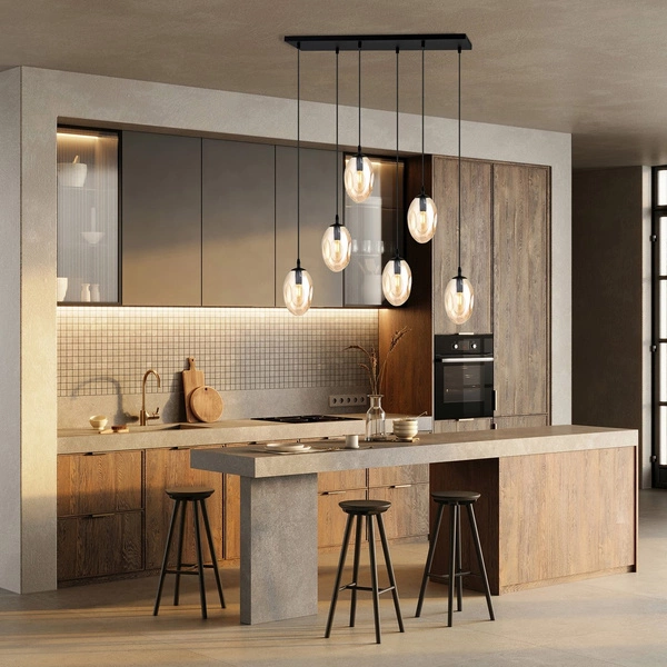 Lampa sufitowa Emibig ASTRAL 6 BL MIODOWY 1267/6