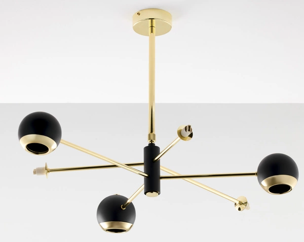 Nowoczesny Żyrandol MOKA wys. 47-69cm 3xG9 3xGU10
14W IP20 | Złoty