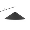 Lampa podłogowa POISE black A E27 wys.240cm dług.260cm przewód 270cm włącznik | 11768