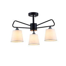 Lampa sufitowa MORLEY LEDEA, 50203091, czarny/biały, 3x60W E14