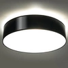 Plafon ARENA PVC Stal Czarny 15W LED, SL.0127