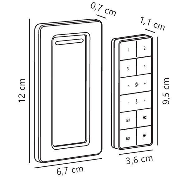 Pilot zdalnego sterowania Smart Plastik | Biały
