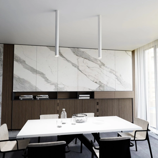 Lampa sufitowa Emibig TECNO 1XXL Biały oprawa oświetleniowa 1317/1XXL