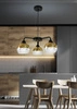 Lampa wisząca CROMINA 33-57259 czarno-złota 3x60W E27