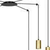Lampa wisząca Emibig TRAKER 6 BL/GOLD 526/6