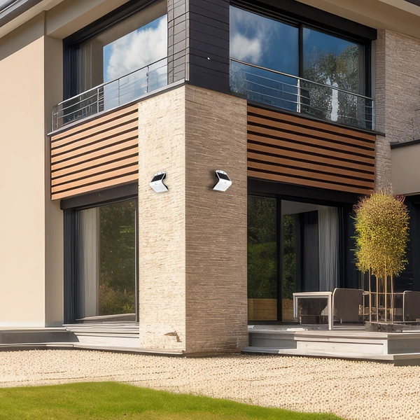 Lampa solarna BUTTERFLY czarna 3,2W barwa neutralna 4000K z czujnikiem ruchu i zmierzchu EKO8824