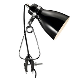 Lampa z zaciskiem CYCLONE E14 15W Metal | Czarny