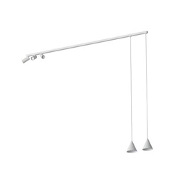 Lampa wisząca FOURTY V wys.130cm dług.150cm GU10+miniGU10 | Biały 11446