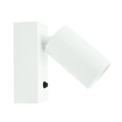 Oprawa ścienna BIAŁA z włącznikiem GU10 LEDDOM ETNE