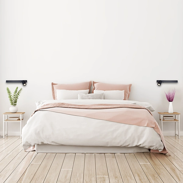 Kinkiet Magnet 9W+1xGU10 3000/4000K Czarny Lewy