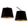 Lampa sufitowa LIZBONA 2 PLAFON czarny/miedziany 32116