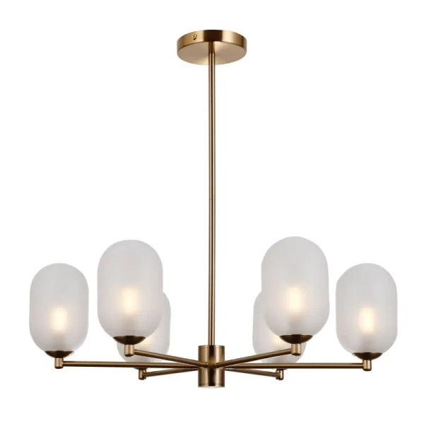 Lampa wisząca Perano śr. 62cm 6xG9 | brąz antyczny