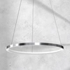Nowoczesna lampa wisząca ROTONDA CHROME 27W LED 50 cm | Chrom