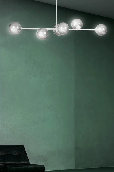 Lampa wisząca Emibig ROSSI 6 WH GRAFIT 878/6