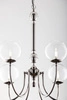 Nowoczesny Żyrandol BRILLANTE wys. 105cm 6xG9 14W IP20 | Czarny