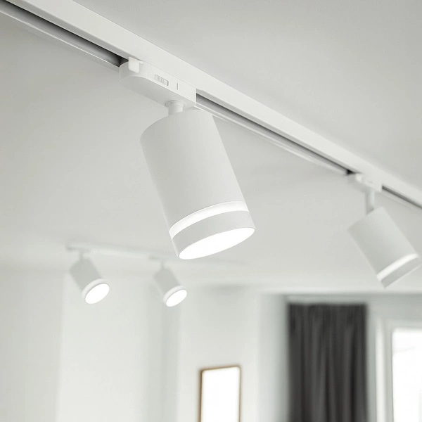 Oprawa Pipe Ring Track Biały 1xGU10 - 3-obwodowy