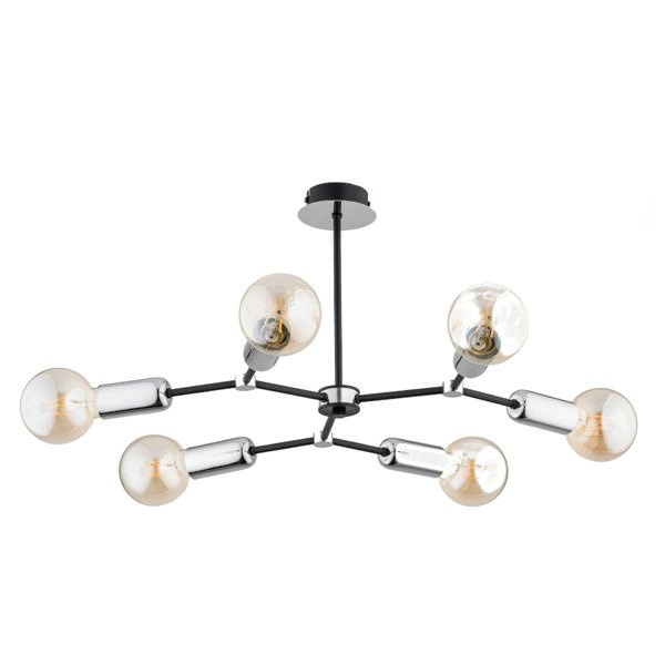 Lampa sufitowa RIBBA VI CHROM w nowoczesnym stylu