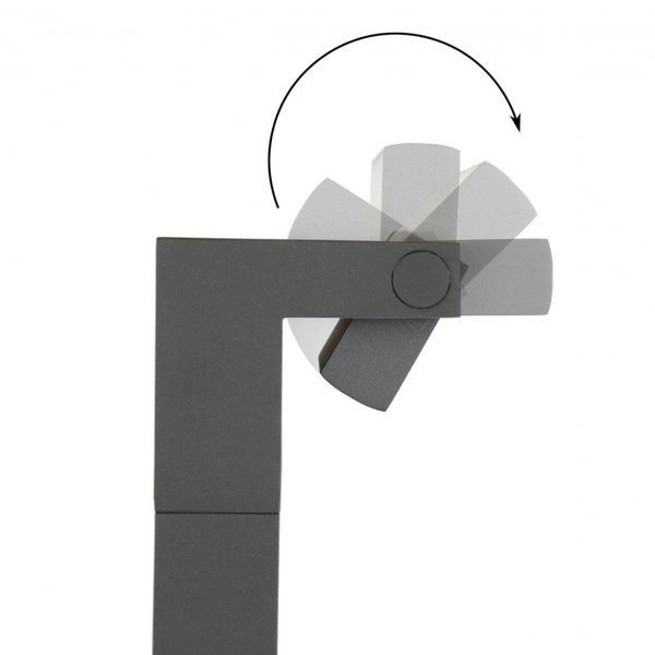 Lampa stojąca zewnętrzna nad chodnik 58cm ROTA RT-580 | ciemny popiel