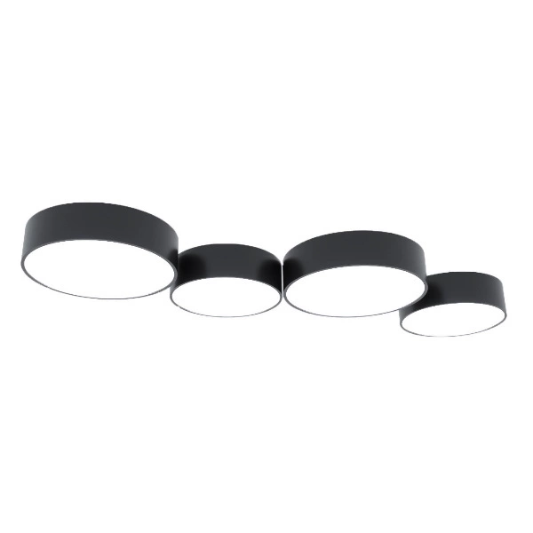 Plafon Arena 35 dwu punktowy stal szary PVC 15W LED, SL.0122