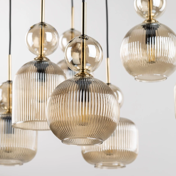 SOPHIA COGNAC LAMPA WISZACA 5XE14