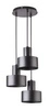 Lampa wisząca RIF czarna 3pkt 33cm