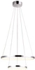 Nowoczesna lampa wisząca LUNE 50 LED PODWÓJNA chrom 40W barwa neutralna 4000K 32-64769