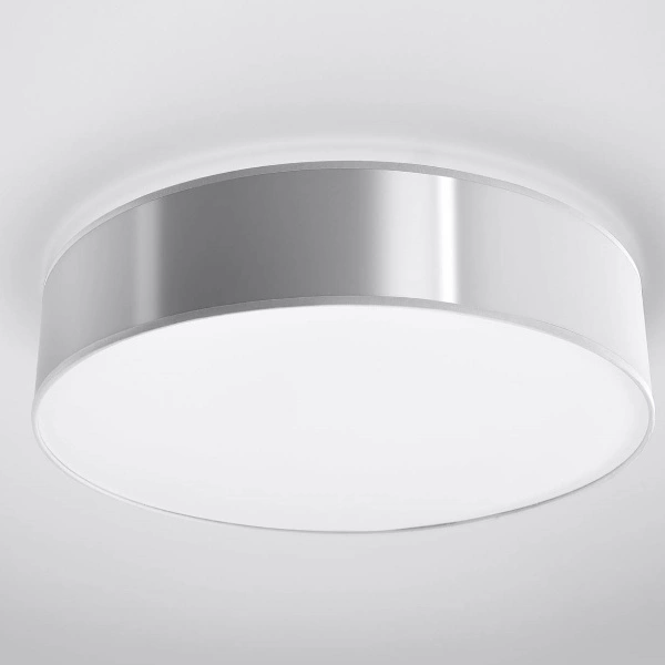 Plafon Arena 45 trzy punktowy stal szara PVC 15W LED, SL.0125