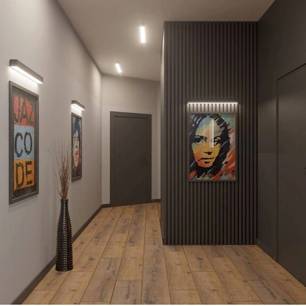 Plafon PINNE, 200 cm, biały, 50W LED, barwa ciepła 3000K, TH.240