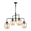 Lampa sufitowa Emibig LUKKA 4 Czarny/AMBER 1165/4