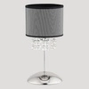 Lampa stołowa LILIANA chrom/szary