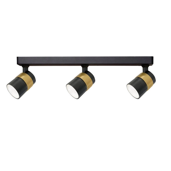 Anillo 3 spot czarny